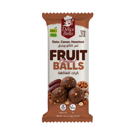 Délice Bello - Fruit Balls - Original - Date - Cacao - Hazelnut