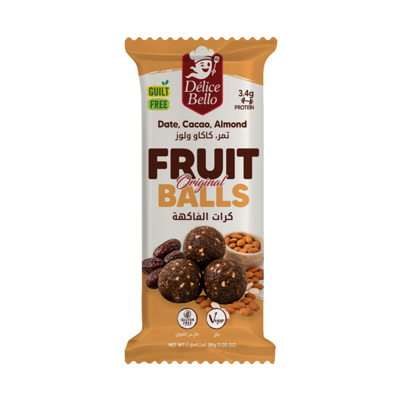 Délice Bello - Fruit Balls - Original - Date - Cacao - Almond
