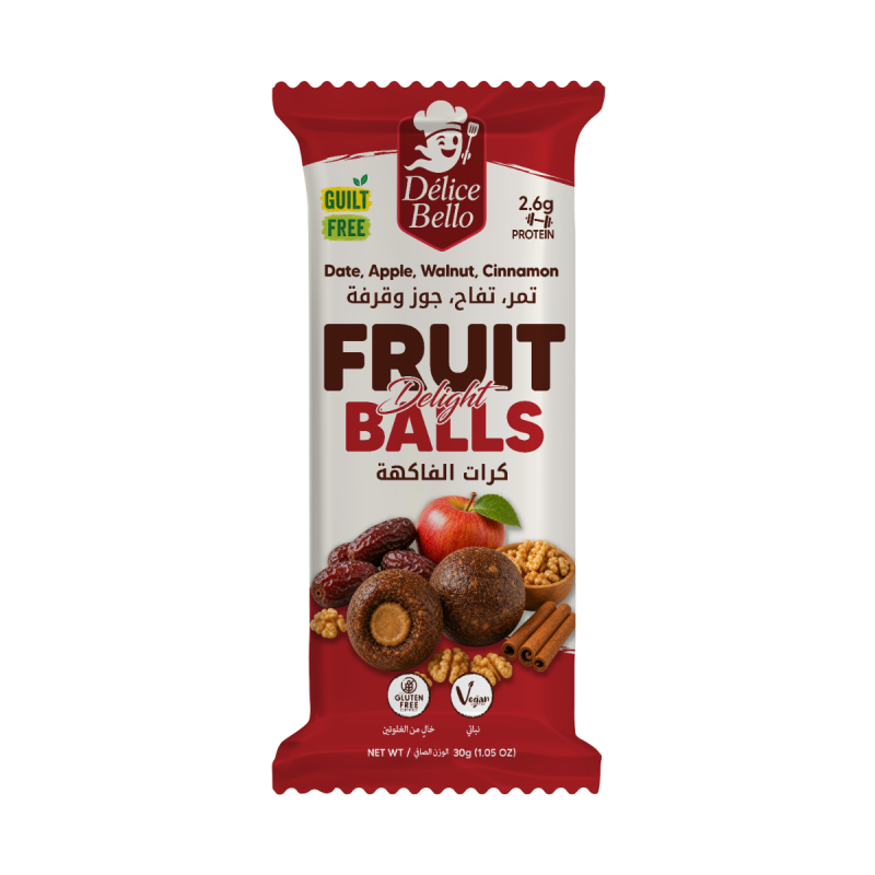 Délice Bello - Fruit Balls - Delight - Date - Apple - Walnut - Cinnamon