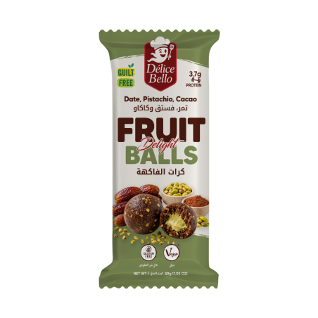 Délice Bello - Fruit Balls - Delight - Date - Pistachio - Cacao