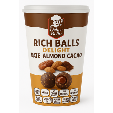 Délice Bello® - Rich Balls Delight - Date Almond Cacao