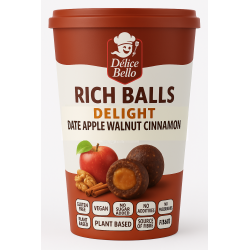 Délice Bello® - Rich Balls Delight - Date Apple Walnut Cinnamon