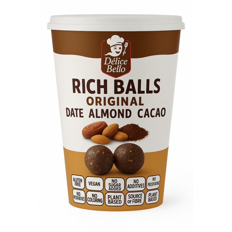 Délice Bello® - Rich Balls Original - Date Almond Cacao