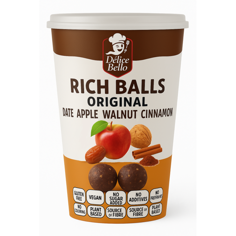 Délice Bello® - Rich Balls Original - Date Apple Walnut Cinnamon