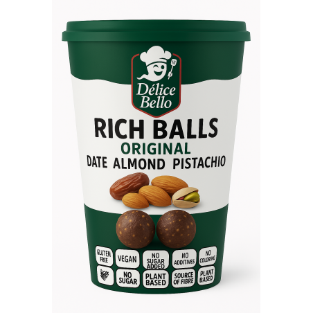 Délice Bello® - Rich Balls Original - Date Almond Pistachio