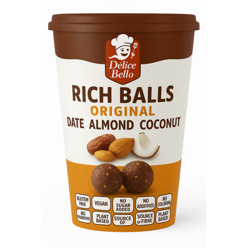Délice Bello® - Rich Balls Original - Date Almond Coconut