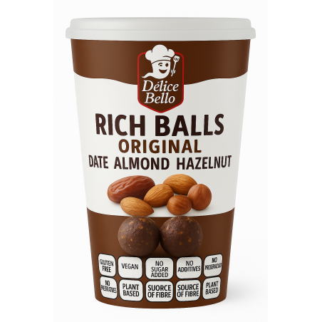 Délice Bello® - Rich Balls Original - Date Almond Hazelnut