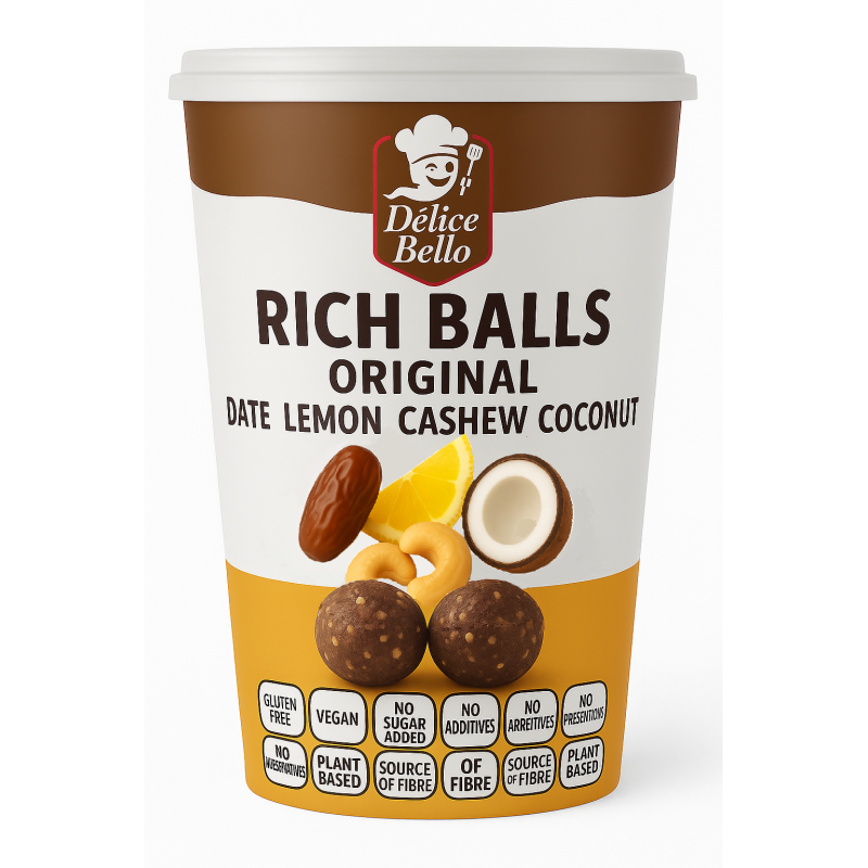 Délice Bello® - Rich Balls Original - Date Lemon Cashew Coconut