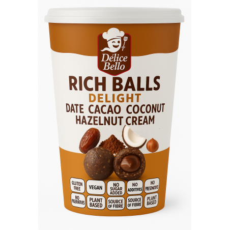 Délice Bello® - Rich Balls Original - Date Cacao Coconut Hazelnut