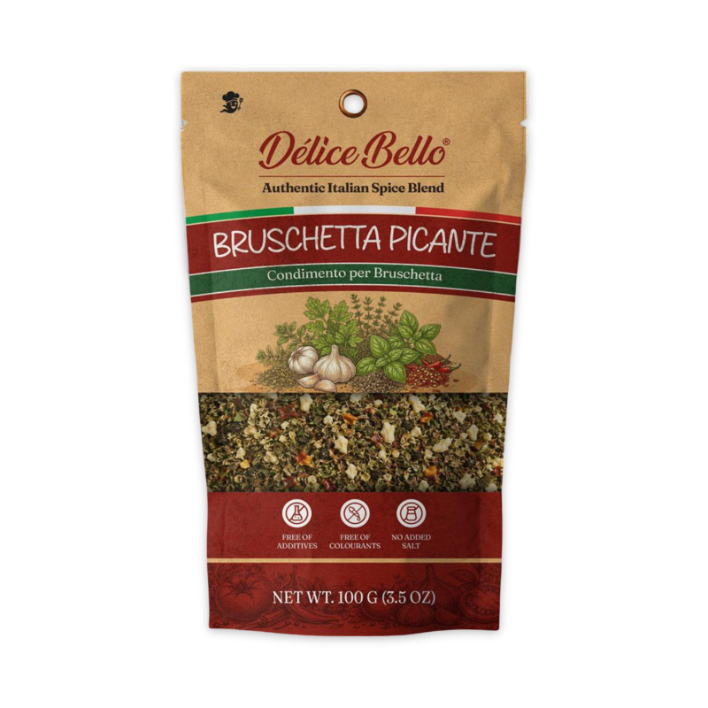 Délice Bello - Condimento per Bruschetta - Bruschetta Piccante 100g